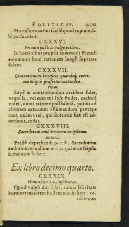 Ex libro decimo quarto.