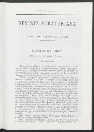 La historia del Ecuador