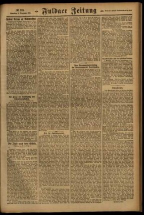 Zweite Ausgabe vom Samstag, den 03. Dezember 1921.