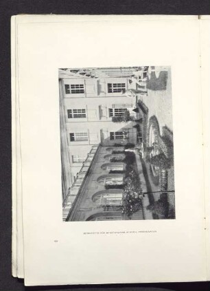 Heimstätte für Brustkranke in Buch, Innengarten