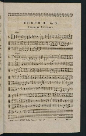 1-12, Vesperae Solennes. - Vesperae de Beata in D.