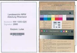 Entnazifizierung Luise Korpiun , geb. 22.01.1912 (Kauffrau)
