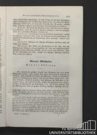 Vierter Abschnitt. Von der Lüftung.