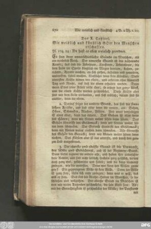 Das X. Capitel. Wie weislich und künstlich Gott dem Menschen erschaffen.
