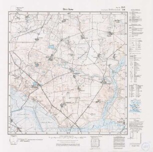 1842 (alte Nr.: 510) Drechow, Meßtischblatt (4 cm - Karte)