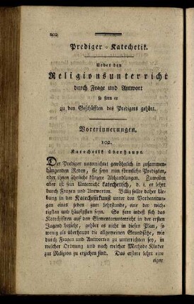 Prediger Katechetik.