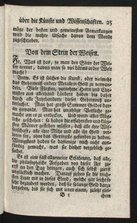 Von dem Stein der Weisen
