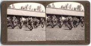 Südafrikanische Soldaten beim Sport in Deutsch- Südwestafrika