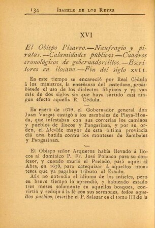XVI. El Obispo Pizarro. - ...