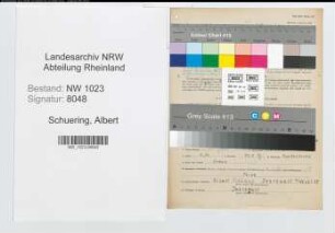 Entnazifizierung Albert Schuering , geb. 13.07.0000 (Elektriker)