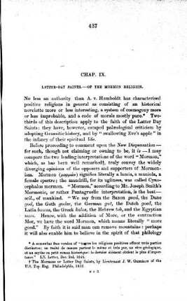 LATTER-DAY SAINTS. - OF THE MORMON RELIGION