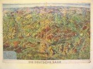 Panoramakarte des Saargebietes