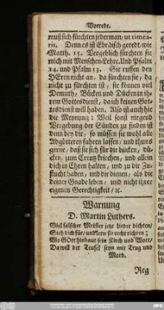 Warnung D. Martin Luthers.