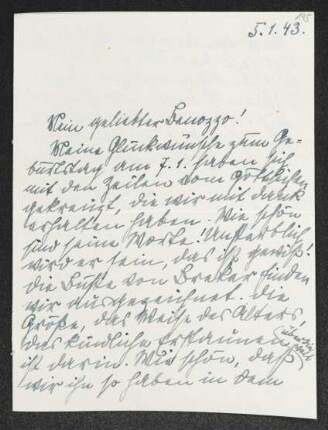 Brief von Irma Klimsch an Gerhart Hauptmann