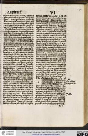 De diffinitione passionis, capitulum vi.