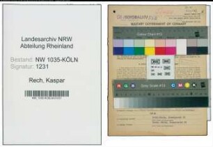 Entnazifizierung Kaspar Rech , geb. 12.01.1902 (Schlosser)