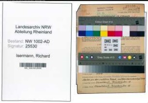Entnazifizierung Richard Isermann, geb. 09.01.1898 (Laborant)