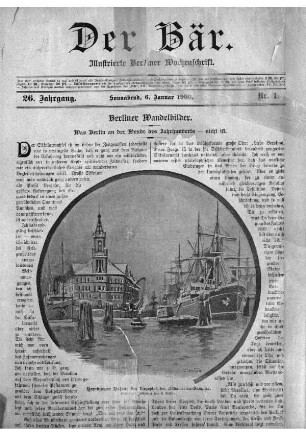 Sonnabend, 6. Januar 1900 Nr, 1