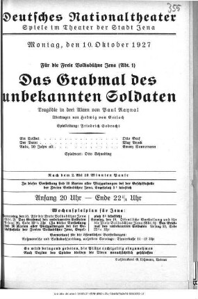 Das Grabmal des unbekannten Soldaten
