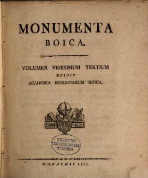 Monumenta Boica, 23. Monumenta San-Ulricana