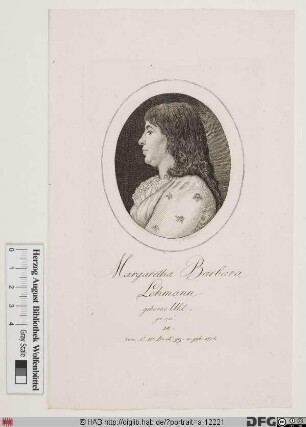 Bildnis Margaretha Barbara Lehmann, geb. Uhl