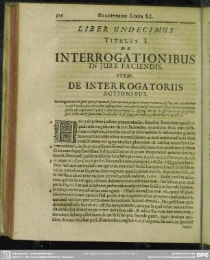 Liber Undecimus