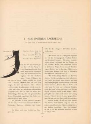 1. Aus unserem Tagebuche