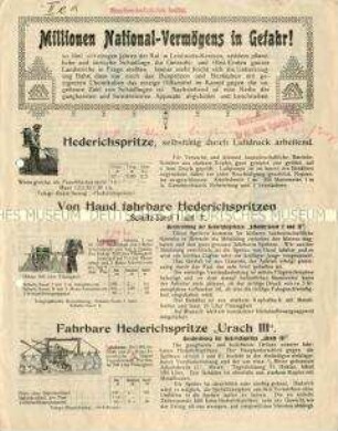 Fahrbare und tragbare Baum- und Hederichspritzen