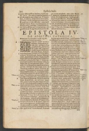Epistola Ivdae Apostoli Catholica.