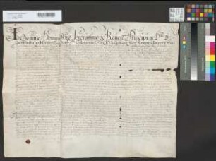 Wahlinstrument und Eidesleistung des Albert Hermanns als Abt zu Deutz.