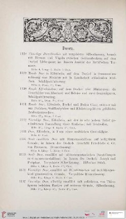 Dosen (Nr. 1128 - 1181)