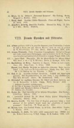 VIIB. Fremde Sprachen und Litteratur
