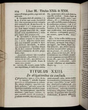 Titulus XXIII. De obligationibus ex consensu