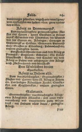 Den Weltlichen dreien Churfürsten.