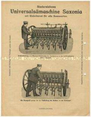 Universal-Sämaschine "Saxonia"