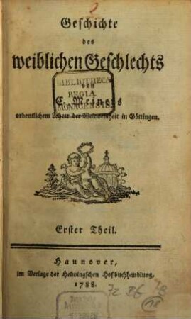Geschichte des weiblichen Geschlechts, 1