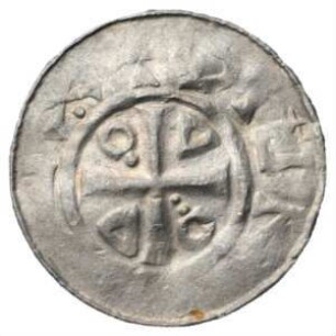 Fundmünze, Otto-Adelheid-Pfennig, ohne Jahr, bis Ende 11. Jh. geprägt