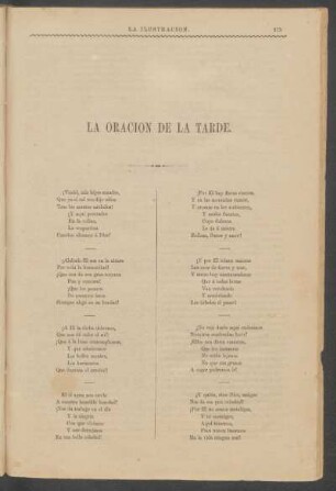 La oración de la tarde.