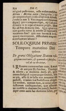 234-255, Soliloquium Primum