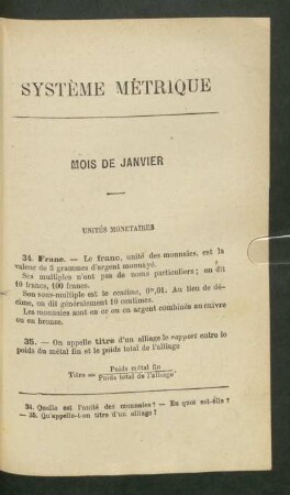 Système métrique