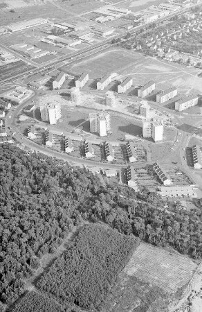 Sprendlingen: Neue Wohnsiedlung mit Hochhäusern, Hirschsprung Siedlung