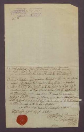 Taufzeugnis des Karl Maria Friedrich Spies von Büllesheim zu Rath (10. Oktober 1792).