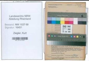 Entnazifizierung Kurt Ziegler , geb. 26.03.1894 ()