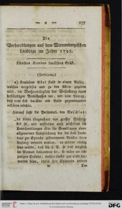 Fuenften Bandes Zwölftes Stuek.