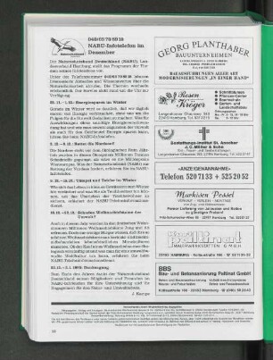 NABU-Infotelefon im Dezember