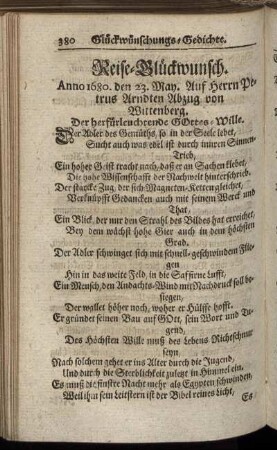 Reise-Glückwunsch.