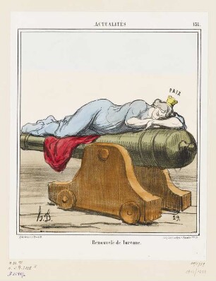 Renouvelé de Turenne, Blatt 131 der Folge „Actualités“, in: „Le Charivari“, Paris 1868