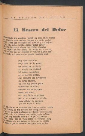 El resero del dolor