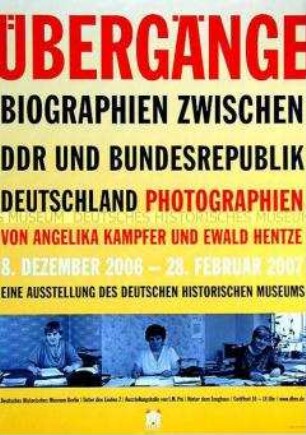 Ausstellungsplakat des Deutschen Historischen Museums: Übergänge