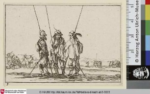 Drei stehende Soldaten